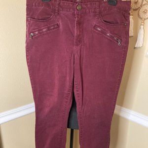 Burgundy Jean Jegging